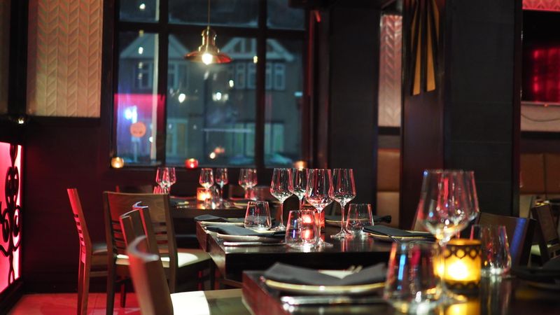 The dining room