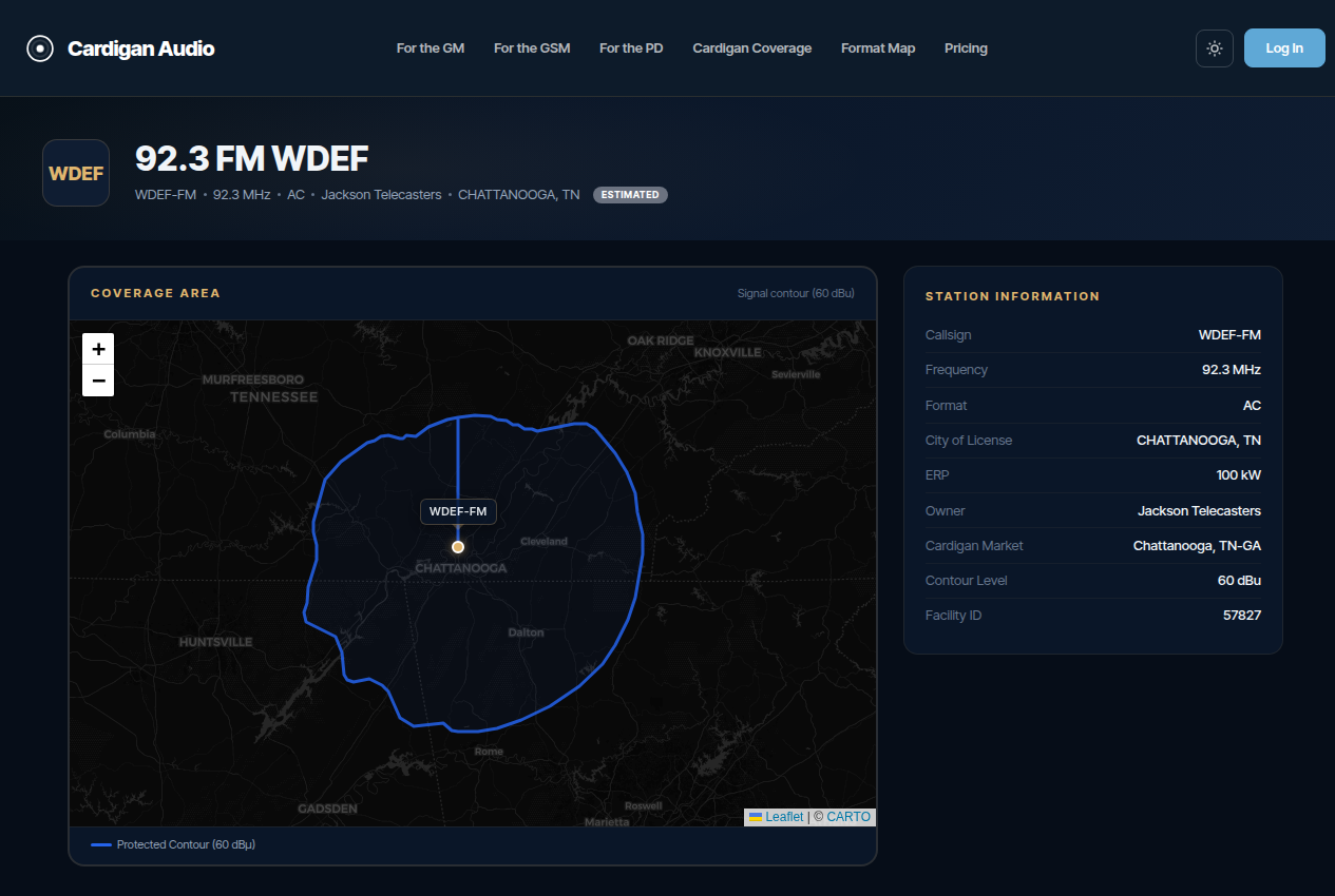 Cardigan Intelligence station profile